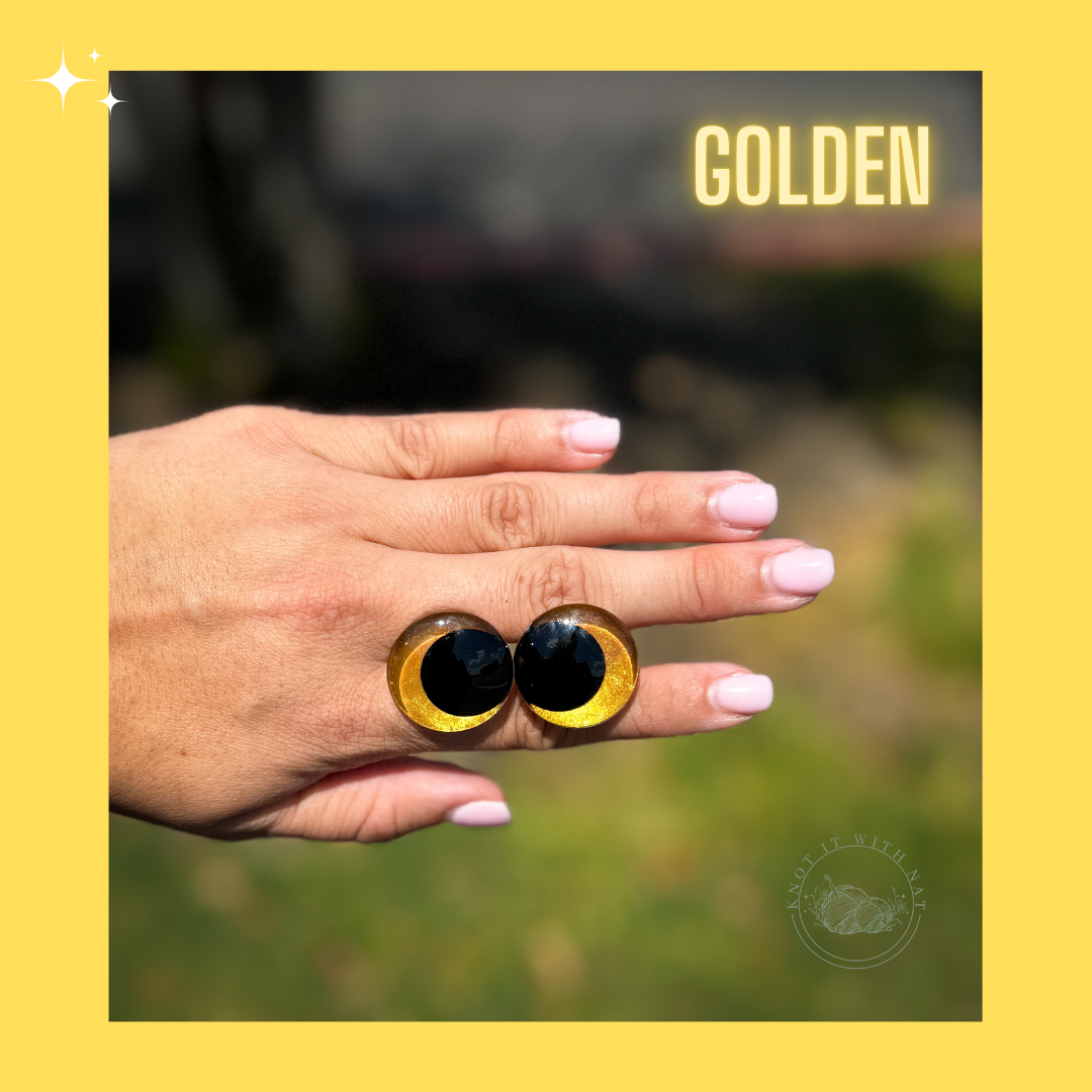 Pearly Solid Safety Eyes - Golden