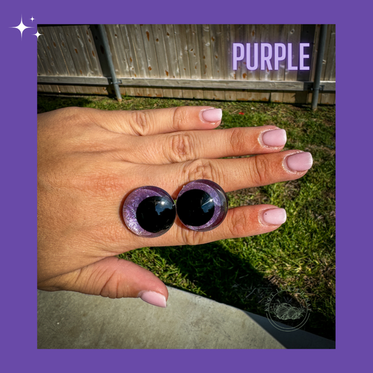 Pearly Solid Safety Eyes - Purple